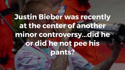 Justin Bieber is a big boy and did not pee his pants