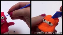 Play Doh Garfield vs Patrick Stars 3D Modeling Cartoon Character Peppa Pig Cartoon Colori
