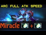 Dota 2 - Miracle- Arc Warden MidLane  2x Mjollnir Maelstrom - Full Attack Speed