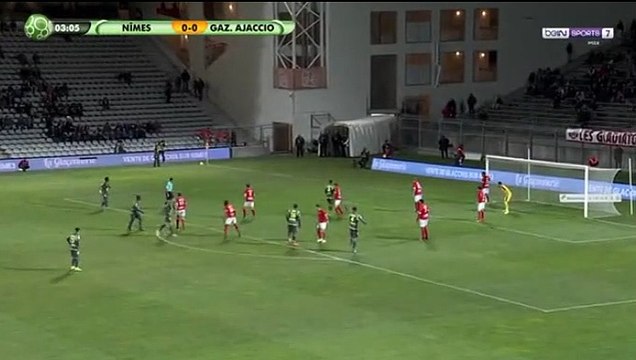 Jerome Le Moigne GOAL HD - Nimes 0-1 GFC Ajaccio 24.02.2017 [HQ ]
