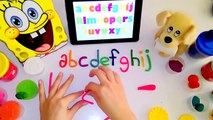 Play doh Learn alphabet ABC from A to Z for Preschool - PLAY-DOH Create ABCs for Kids by P