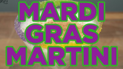 How To Make A Mardi Gras Martini - Full Recipe