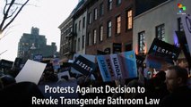 Protests Against Decision to Revoke Transgender Bathroom Law