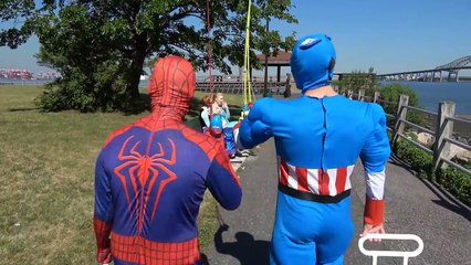 Spiderman Elsa and Joker Poop - Super Hero Adventure - SuperHeroes in New York