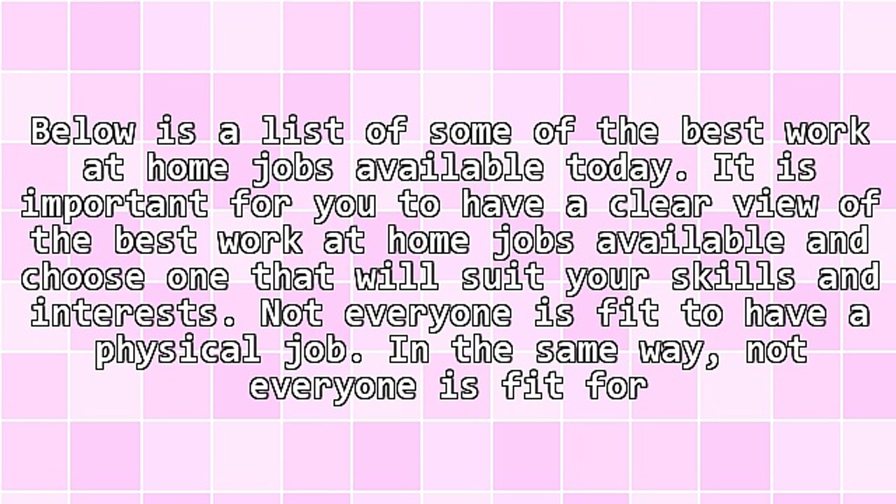 The Best Work at Home Jobs You Can Find