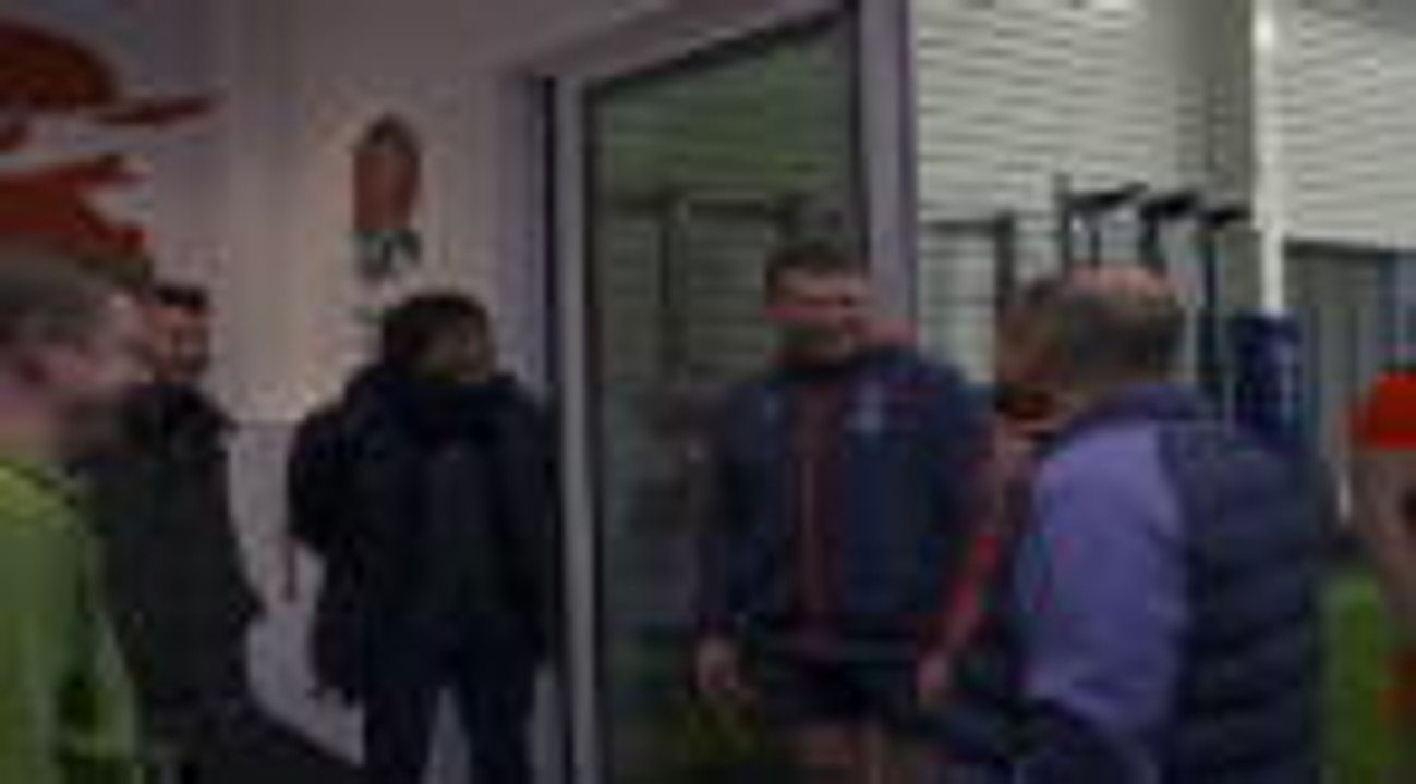 Antonio Conte visits England rugby team