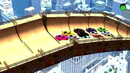 COLORS SPADERMAN AND COLORS SUPER CARS LOMBARGHINI NURSERY RHYMES KIDS SONGS MEGA PARTY DA