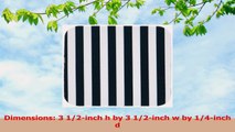 3dRose LLC Black and White Stripes Coaster Soft Set of 8 de614117