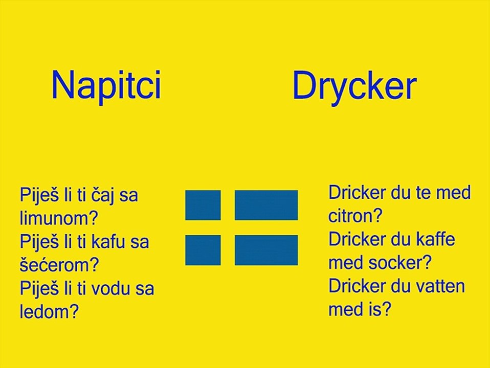 Švedski Jezik - Lekcija 12 - Napitci