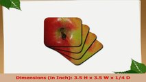 3dRose cst216442 Red and Yellow Apple Stem Soft Coasters Set of 8 64661ce5