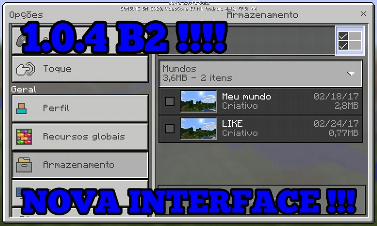 SAIU !!! DOWNLOAD DA ATUALIZAÇÃO DO MINECRAFT PE 1.0.4 B2 COM NOVA FUNÇÃO !!! ( MCPE )