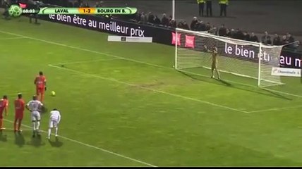 Goal Hassan Alla (Penalty) - Laval 2-2 Bourg Peronnas 24.02.2017
