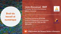 18ème rencontre de l'OBS : Interview de Jean-Emmanuel RAY