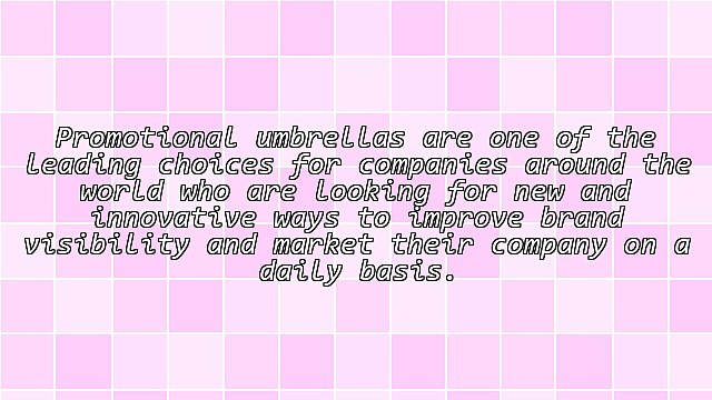 Factors to Consider When Buying Promotional Umbrellas