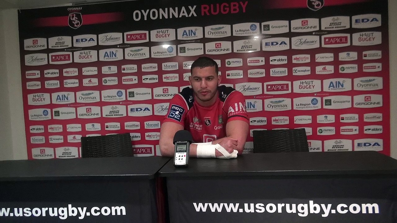 Rugby Pro D2 - Bilel Taieb après Oyonnax - Mont...
