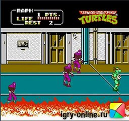 Teenage mutant ninja turtles 2 / Teenage Mutant Ninja Turtles 2 Dandy/NES . El pasaje. Baño верс