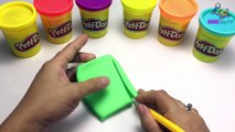 Peppa pig toys & Play doh clay! - Create Ice Cream Rainbow playdoh frozen