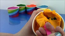 Играть doh мороженое с сюрпризом яйца для детей, младенцев малышей игрушки Миньоны Дора Мстители свинка Пеппа МЛП