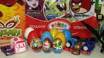 Киндер Сюрпризы,Unboxing Kinder Surprise Eggs Мега Сборник Minions,Angry Bi