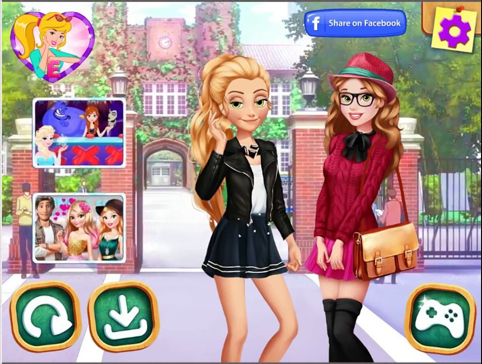 Disney Juegos de Vestir Princesa ♥ Rapunzel y la Beldad de la Ivy League Princesas