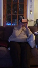 Grandmother's First Virtual Reality Roller-coaster