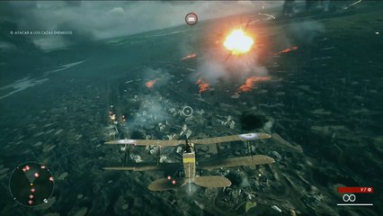 Battlefield 1, gameplay 3 Historia, Protegiendo a los bombarderos contra la fortaleza Alemana