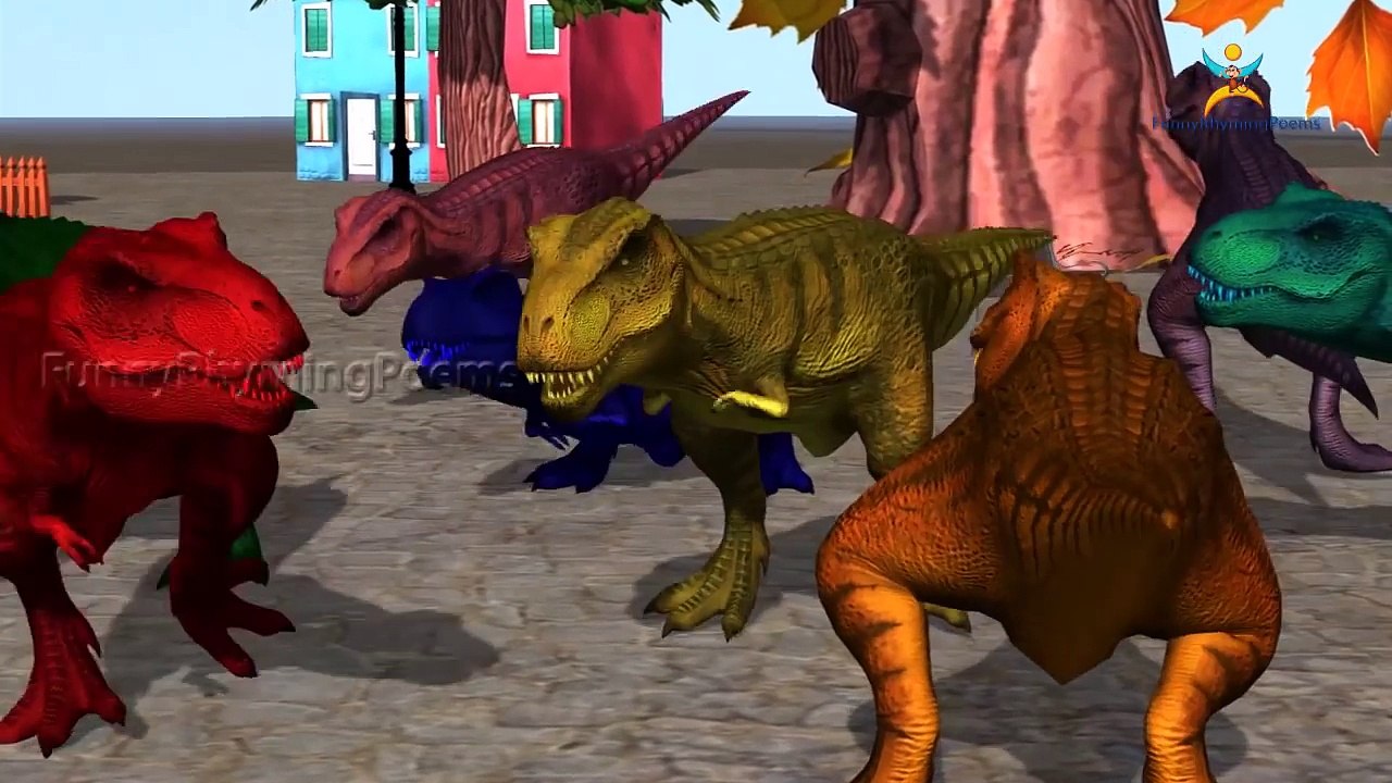 Learn Colors With Dinosaurs, Gorilla, Elephant | Color Animals Finger Family Songs & 1 To