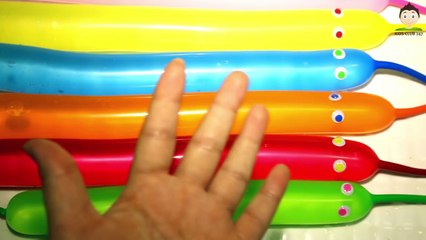 Halloween Pumpkin Faces Balloons | Finger Family Song | Best Kids Songs | Learn Colors and