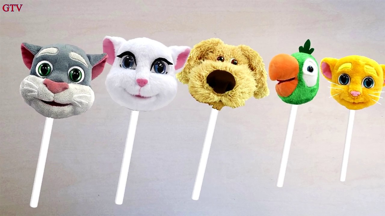 Talking Tom and friends Finger family Play Doh...