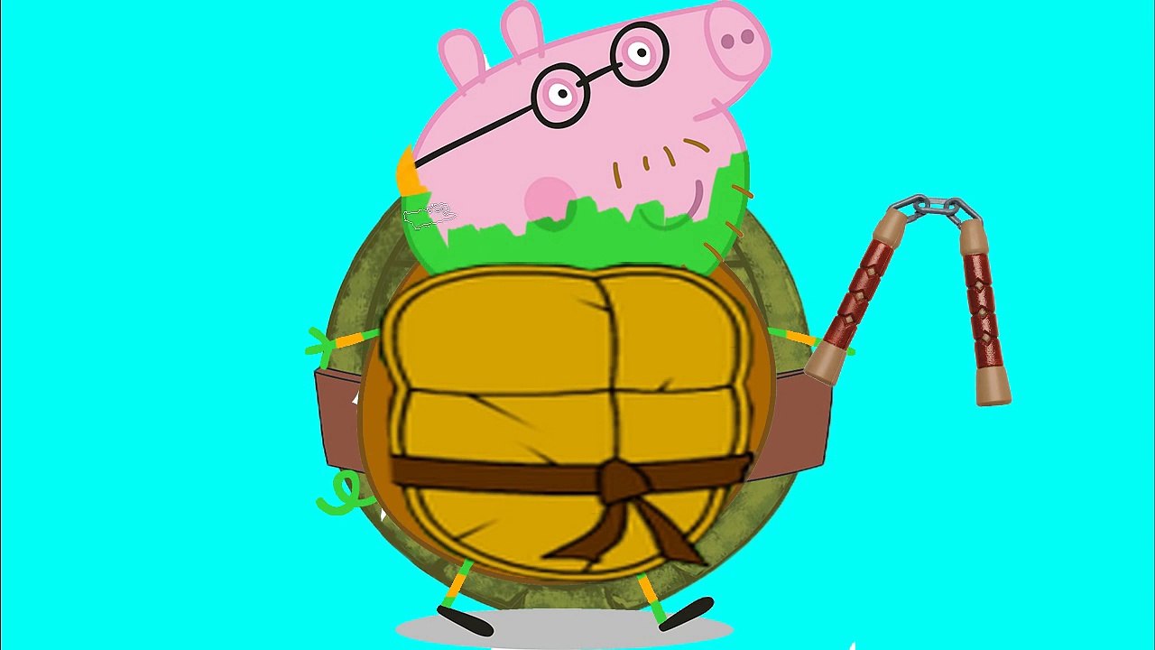 Coloring Pages Peppa Pig MUTANT NINJA TURTLES FAMILY. Peppa Coloring Book