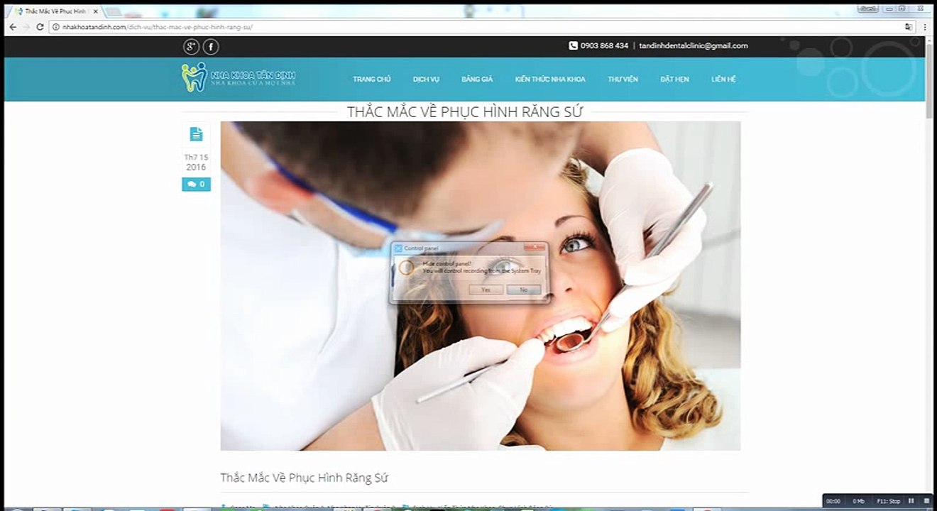 Phục Hình Răng Sứ - Nha Khoa Tân Định