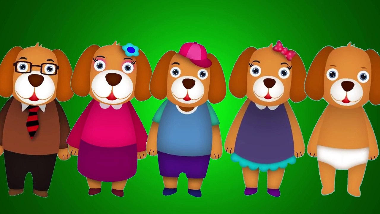 the dog finger family | nursery rhymes farmees | 3d rhymes | kids songs