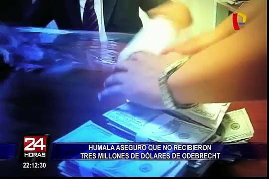 Ollanta Humala aseguró que no recibieron US$3 millones de Odebrecht