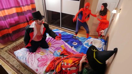 Frozen Elsa HAIRCUT Jasmine and Snow White! w_ Spiderman Maleficent FUN IRL Superhero in Real Life-Tw2uZbb7Fjo