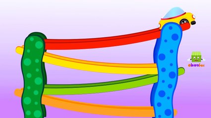 COLOR de LARGA MONSTER TRUCK Aprender los Números y los Coches de dibujos animados para Niños Spiderman Aprendizaje de Vídeo