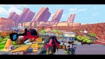 Spiderman and Hulk flying Helicopters & chase Disney Pixar Cars Rayo Macuin Tow Mater! kid