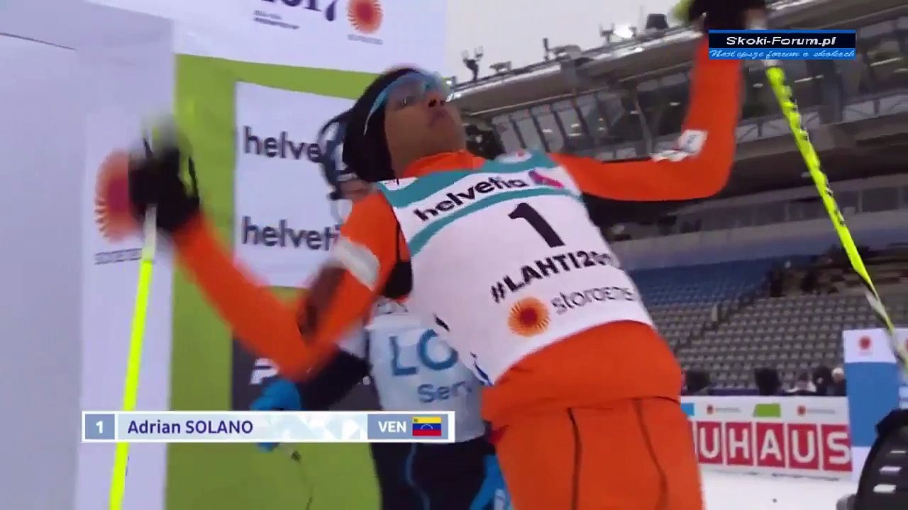 Un vénézuélien qui participe aux championnats du monde de ski de fond...