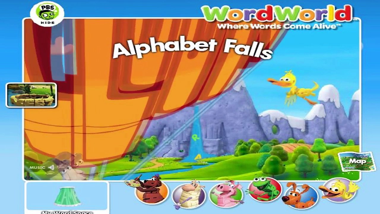 Word World Game Video - Alphabet Fall Episode - PBS Kids Games – Видео ...