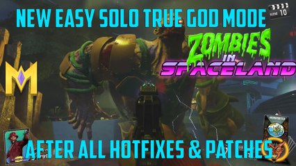 Zombies In Spaceland Glitches - *NEW* EASY SOLO True God Mode Glitch - AFTER PATCH