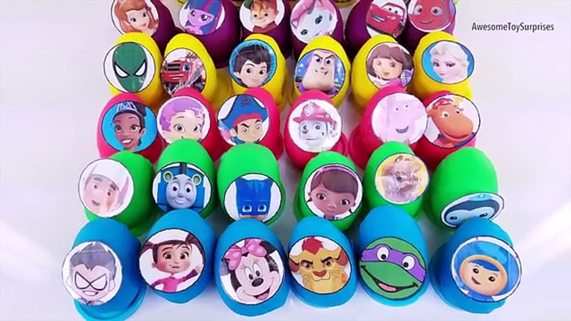 30 Play-Doh Surprise Eggs Nick Disney Junior Toys PJ Masks Umizoomi Paw  Patrol Mickey Mouse - Vidéo Dailymotion