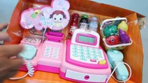 미미월드 마트 쇼핑 계산대 놀이 와 뽀로로 타요 폴리 장난감 Princess DiDi Shopping Market Cash Register Toy.