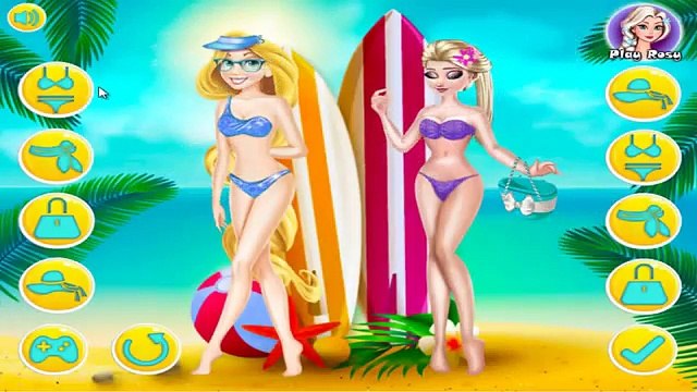 Disney Princess Elsa And Rapunzel Swimsuit Fashion Princess Video Games For Girls