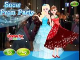Nieve helada Fiesta de Graduación Juegos de Vestir a la Princesa anna, elsa Frozen Juegos