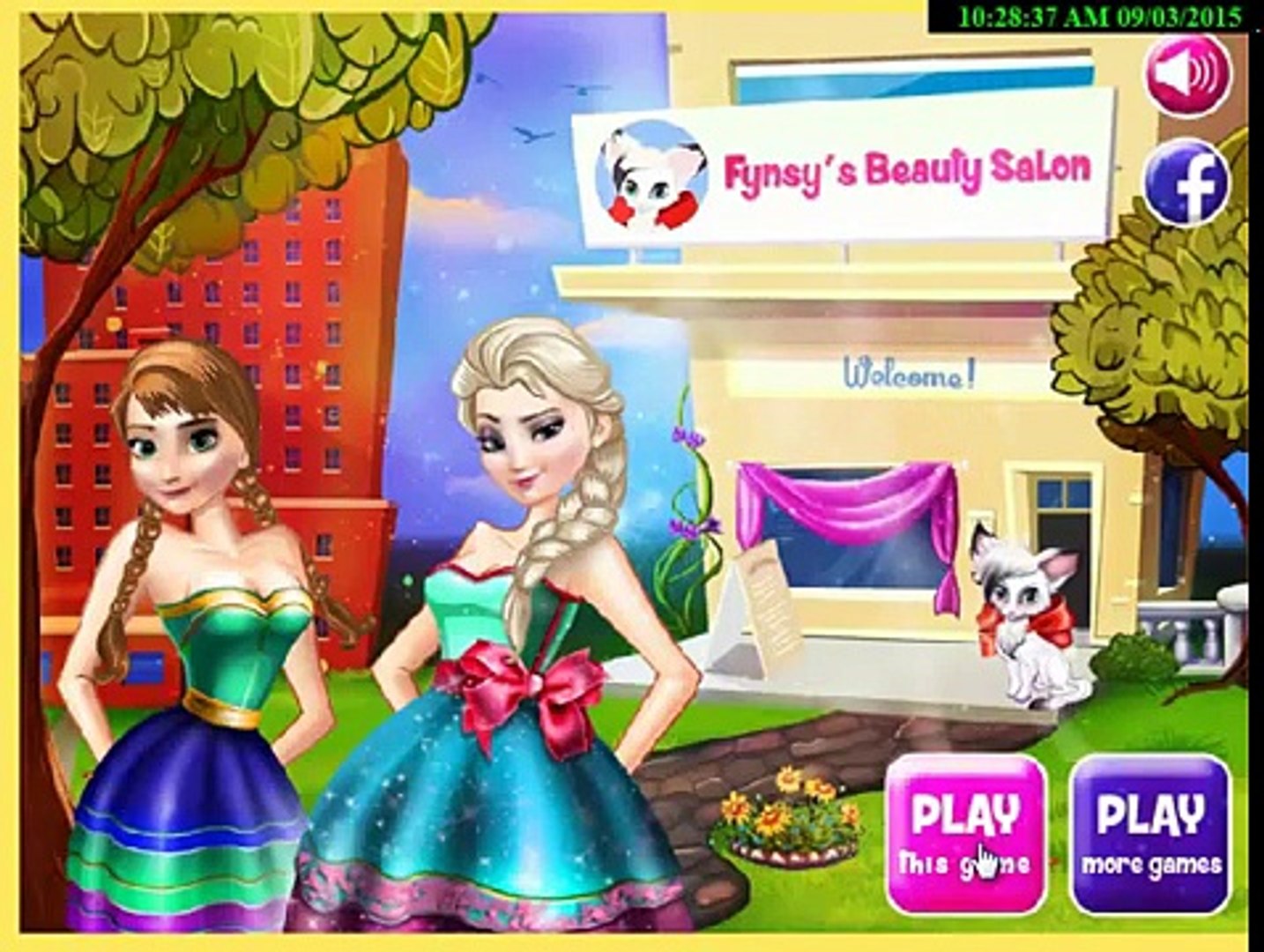 Disney Frozen Game Elsa And Anna Fynsy Beauty Salon Baby Videos Games For Kids Video Dailymotion