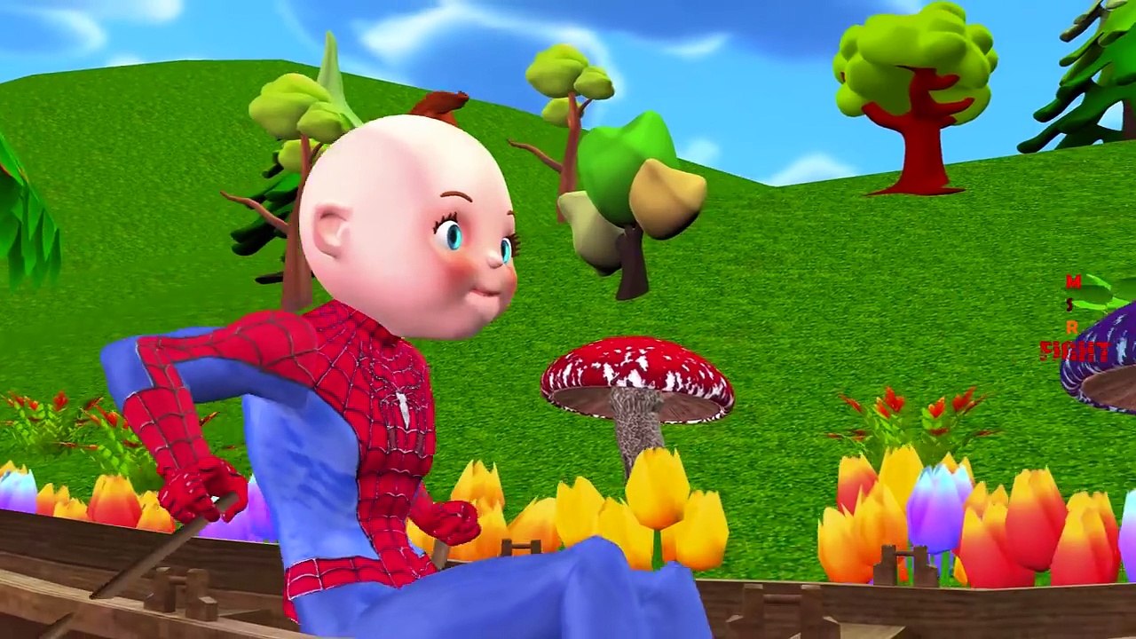 SpiderBaby Hulk Superheroes Spiderman Dinosaurs Gorilla Animals Finger Family Rhymes