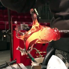 Making a horse out of liquid glass