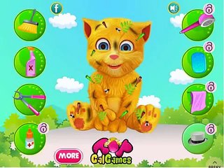 Download Video: Мультфильм ИГРА Джинджер - рыжий говорящий котик. Talking Ginger game cartoon