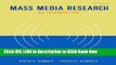 Download Free Mass Media Research: An Introduction (with InfoTrac) (Wadsworth Series in Mass