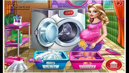 Madre Embarazada Lavar La Ropa De Dibujos Animados Video Juego Para Las Niñas