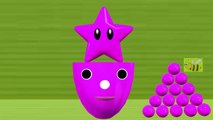 Learn Colors for Kids with 3D Candy Surprise Eggs - Colors and Shapes Videos Collection
